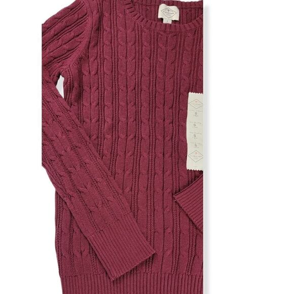 St. John's Bay cable knit Crew Neck sweater Small - Picture 3 of 3